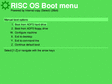Pretty dull boot menu, but at least it lets you do stuff